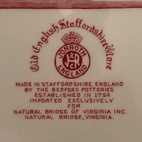 Vintage Picturesque Natural Bridge Virginia plate - Picture 9 of 14